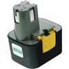 2-Power PTH0112A Nichel-Metallo Idruro (NiMH) 2000mAh 7.2V batteria ricaricabile - Batteria ricaricabile (2000 mAh, Nichel-Metallo Idruro (NiMH), 7,2 V, Nero, Verde, 1 pezzo(i)