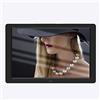 Daoyuan Cornice Digitale Intelligente Cornici Digitali Con 16 GB Di Memoria,Schermo HD LVDS 1280×800,Per Foto/Musica/Lettore Video Con Calendario/Sveglia/Telecomando (Color : Black, Size : 12.1inch)