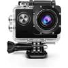Prixton Videocamera sportiva multisport DV609 WiFi, app mobile, videocamera Full HD 1080P / 12MP, Impermeabile fino a 30 metri, 12 accessori inclusi e MicroSD fino a 32GB