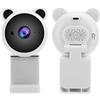 Bxyzan Webcam HD 1080p Web Camera, Videocamera HD USB per Computer Registrazione Video Webcam Digitale Microfono Incorporato per Trasmissione in Diretta (Bianco)