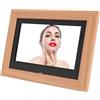 Plyisty SMARTH DI POTO FOTO DI DIGNOTURA DI LEGNO Smart -Schermo IPS da 7 Pollici con Altoparlanti Stereo per la Condivisione della Memoria Familiare (Spina europea)