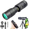 Homeponnew Monocolo HD da campeggio con zoom 10-300x, visione notturna in condizioni di scarsa illuminazione, telescopio portatile da esterno compatibile con attacco smartphone
