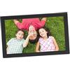 Sxhlseller Cornice Digitale LCD da 17 Pollici Album Fotografico Digitale 1080P HD, Montaggio a Parete, Cornice Digitale Intelligente con Telecomando per Ufficio domestico(Nero) (Spina