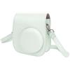 Sxhlseller Custodia per Fotocamera Istantanea, Custodia in Pelle PU per Mini 12 con Tracolla, Album Fotografico e Filtri Colorati (menta verde)
