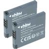 vhbw 2x batteria compatibile con Canon IXUS 132, 135, 155, 150, 125, 127, 130, 137, 133, 147, 125 HS, 140, 145 fotocamera (500mAh, 3,7V, Li-Ion)