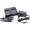 vhbw caricabatterie duale compatibile con Kodak Pixpro AZ521 Astro Zoom, AZ522, AZ525 batterie di videocamera, reflex - Stazione di ricarica