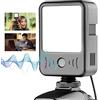 YELANGU Video Camera Luce di Riempimento con Microfono per Live Streaming Auto Broadcasting di Lavoro A Distanza Fotografia Computer Zoom Luce