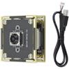 Fahoujs Modulo fotocamera USB ad alte prestazioni, 12 MP, 4 K30 FPS per uso industriale con ampia distorzione 93 °/82 °