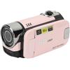 Ejoyous Videocamera, Videocamera 1080P 16MP con Schermo Rotante da 2,4 Pollici e Luce di Riempimento Zoom Digitale 16x Supporta Microfono Esterno e Treppiede (PINK)