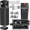 GintaXen Kit per la pulizia del telefono con pulitore per porta di ricarica, pennino, schermo e spazzola per altoparlanti, per iPhone, Samsung, AirPods, MacBook, laptop, PC, tastiera, iPad (nero, con stucco e