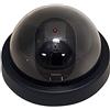 VBESTLIFE Dome Dummy Security CCTV Camera Monitor di Controllo Intimidatorio con Luce Rossa Lampeggiante Rotazione di 360 Gradi ABS 1 Confezione per Simulazione Antifurto (BLACK)
