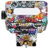 JERXTTON Pellicola protettiva per flash per fotocamera Godox X3 Wireless Flash Trigger Body Vinly Wrap Skin Premium Sticker Photo Decal X3 (graffiti bianchi)
