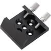 YEJBBUC Base a coda di rondine per telescopio 1/4 filettatura staffa nera 4,4 x 4 x 1,6 cm