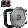 Generico Porta a cupola subacquea la videocamera per Insta360 Ace Pro, sistema di chiusura a botola antigraffio con doppia impugnatura Stabilizzatore galleggiante impermeabile fino a 30M/98.4FT