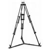 Manfrotto MVTTWINGC Treppiede Video CF a Gamba Doppia con Stabilizzatore a Terra e Culla da 100/75 mm, Nero