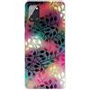 MUTOUREN Cover per Samsung Galaxy A71 5G Custodia in Silicone TPU Trasparenti Ultra Sottile Antigraffio Antiurto Protettivo Case con Pellicola Proteggi Schermo, Foglie Colorate