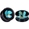 COOEAR 1 paio di orecchini alla moda blu espansivo Cosmic Star Piercing Plug 8 mm fino a 25 mm., 3/4(19mm), Vetro