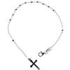 Maglione Gioielli Bracciale Rosario in argento 925 rodiato