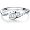 Trilani Solitario da Donna in Argento Sterling 925/-