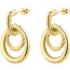 Brosway Orecchini Donna, Orecchini a Cerchio in Acciaio | Collezione AMY - BAY29