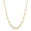 Brosway Collana Emphasis da donna in acciaio inox 316L con placcatura oro 14 carati, chiusura a moschettone, lunghezza 80 cm, BEH02