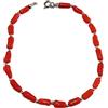 gioiellitaly Bracciale argento 925 uomo donna unisex con cannettine corallo rosso naturale e argento 925 gioiello artigianale unico made in italy