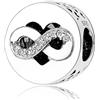 LES FOLIES DI PAOLA GRIECO Charm Infinito con Cuore in argento 925 - Les Folies per Pandora