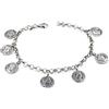 Damiano Argenti Bracciale con Monete Sesterzi Romani in Argento 925 Argento