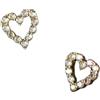 XLTEAM Orecchini Ago A Forma di Cuore Zircone Orecchini per Le Donne Bella Hip Hop Gioielli Regalo di Moda per Ragazza Regali di Compleanno