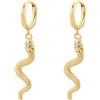 Brosway Orecchini Donna, Orecchini Pendenti in Acciaio e Cristalli con Simbolo Serpente | Collezione CHAKRA - BHKE193
