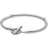 PANDORA Bracciale 599082C00-19 Taglia 19 Argento