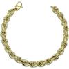 Never say Never Bracciale con cordoncino in oro giallo da 18 carati da uomo largo 8, 00 mm x 21, 50 cm di lunghezza. 10, 30 gr di oro 18 carati, 100% oro 18k