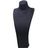 FashionCha Espositore per Collane, Manichino, Busto, Espositore per Gioielli, Organizer Verticale per Ciondoli, Protegge dai Graffi, Adatto per Regali, Nero, 18.5 Cm X 10 Cm X 40