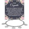 Bramart Bracciale Donna A mia Cognata Regalo Compleanno o Natale Argento Idee Regali per lei Dedica bracciali cognate - Cofanetto con DEDICA incluso (A mia Cognata 1)
