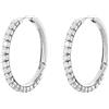 Brosway Orecchini Donna, Orecchini a Cerchio in Acciaio e Cubic Zirconia | Collezione DESIDERI - BEIE014