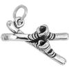 TheCharmWorks Ciondolo in argento Sterling a forma di sci con scarponi da sci