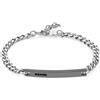 S'Agapõ Bracciale Uomo in Acciaio e Cristalli | Collezione Proud - SPD25