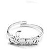 Cavaliere Gioielli Anello con Nome Argento 925 Perasonalizzato Regolabile Made in Italy Donna Ragazza Personalizzabile