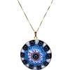 LE GEMME DI VENEZIA Collana Donna Con Pendente Murrina Milefiori Venezia In Vetro Originale Di Murano E Argento 925 Colore Oro Diametro 36N OR (COLORE 13)