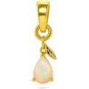 HIMALYA QUARTZ HIMALYA QUARZO Bianco Naturale Opale Etiope Pietra Preziosa Pera Cabochon 3x4mm Ciondolo In Argento Sterling 925 Per Le Donne OP-076-26