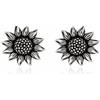 Sovats Argento Sterling 925 Orecchini a Lobo Girasole da Donna, Gioiello Fiore Natura Minimal Argento Regalo