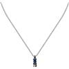 Maserati Collana Uomo in Acciaio,Zaffiri sostenibili, Collezione Sapphire - JM334AXO05