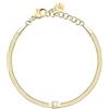 Morellato Bracciale Donna in Acciaio, Cristalli, Catena a Serpente, Collezione GIOIA, Idee Regalo Donna