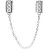 JYRRONG Charm con catenina di sicurezza in argento Sterling 925, con chiusura a clip, distanziatore per bracciali Pandora con ciondoli Ocean Blue