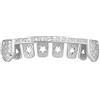 .iced-out. Con ghiaccio. Taglia unica adatta a tutti i Bottom Grillz - Vampire Bling Zirconia Bar