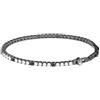 Maserati Bracciale Uomo in Acciaio, Zirconi, Collezione TENNIS, Idee Regalo Fidanzato, Papà