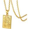 GoldChic Jewelry Collana drago cinese per uomo, etichetta larga con catena d'oro, gioielli hip hop da donna Regali amuleto fortunato