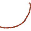 Sicilia Bedda - Collana Uomo in Corallo Rosso del Mediterraneo e Ematite - Rifinito in Argento 925 - Realizzato a Mano