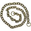 Generico Catena da motociclista in ottone da 9 mm, lunghezza personalizzata 30-100 cm con design a maglie di ancoraggio(100cm,Color1)