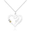 Annmors Collane da donna Personalizzate 925 Argento Nome Collane Nero personalizzato diy gioielli regali di San Valentino Regalo di compleanno